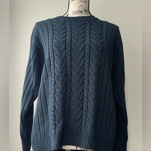 KNIT BLUE SWEATER